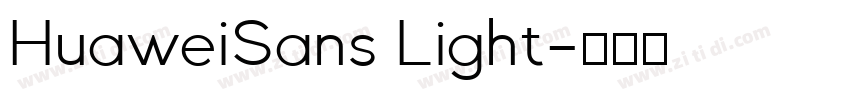 HuaweiSans Light字体转换